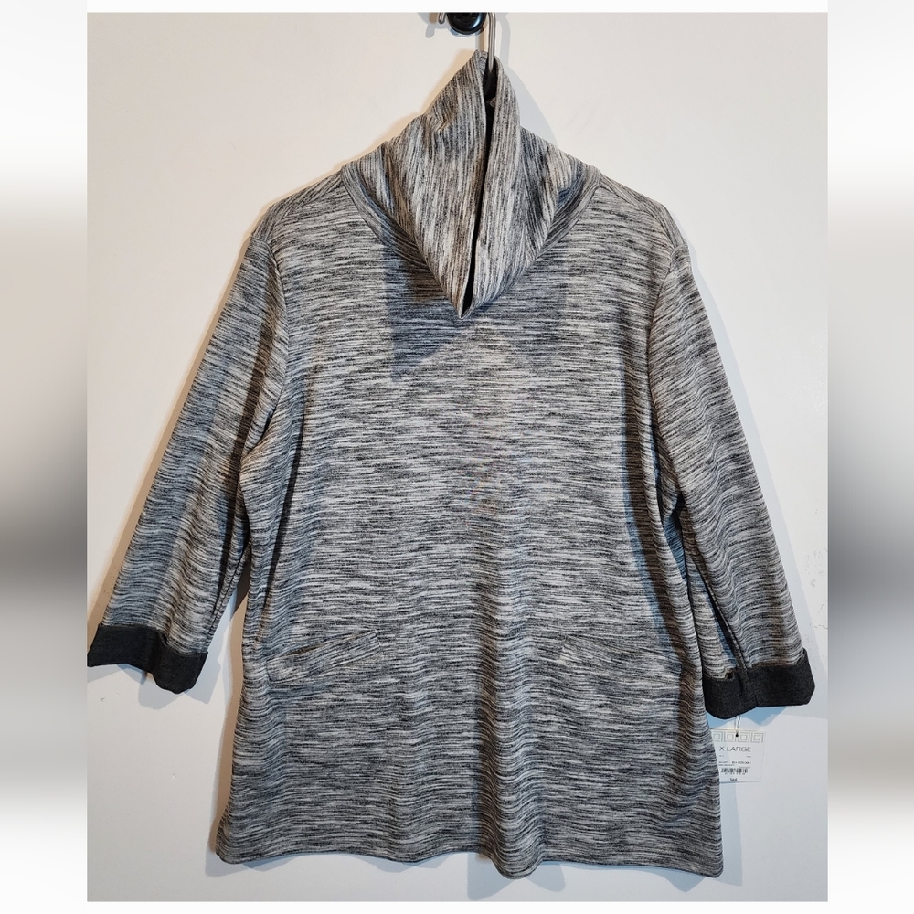 Liz Claiborne 3/4 sleeve tunic cowl neck NWT Size xlarge